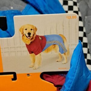 Race car driver pet costume size medium new